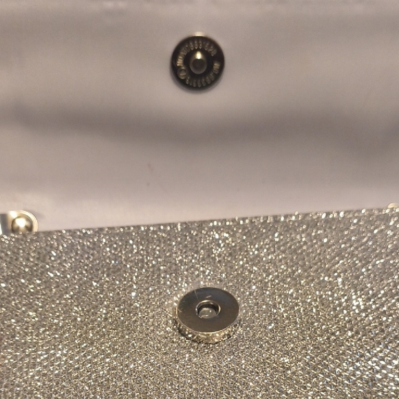Silver Glitter Clutch Bag - Picture 6 of 11